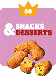 80 couronnes Snacks & Desserts